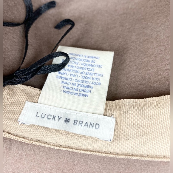 Lucky Brand 100% Genuine Wool Felt Bow Hat Fedora - Picture 15 of 16